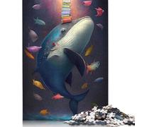 Rompecabezas de 1000 piezas de la ballena danzante Para adultos, Regalo de Halloween, rompecabezas de Papel Para adultos, 1000 piezas (75 x 50 cm)