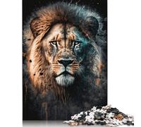 Rompecabezas de 1000 piezas de león Para adultos y Adolescentes, Regalo de Halloween Para Adolescentes, Hombre y Mujer (75 x 50 cm)
