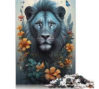 Rompecabezas de 1000 piezas de león Para adultos y Adolescentes, Regalo de Halloween Para Adolescentes, Hombre y Mujer (75 x 50 cm)
