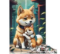 Rompecabezas de 1000 piezas de Lobo Con diseño de animales Para adultos y Adolescentes, Regalo de Nochebuena, 1000 piezas (75 x 50 cm)