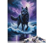 Rompecabezas de 1000 piezas de Lobos Para adultos, Ideal como Regalo de Halloween, juguetes educativos de aprendizaje, 1000 piezas (75 x 50 cm)