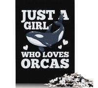Rompecabezas de 1000 piezas de Orcas, ballenas, amantes de Las Orcas, rompecabezas de Papel, juguetes educativos, Regalos de Navidad, 38 x 26 cm/1000 piezas