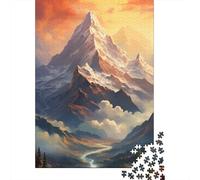 Rompecabezas de 1000 piezas de paisaje montañoso Para adultos, rompecabezas de Madera Para Adolescentes, Hombres y Mujeres, Regalo de 1000 piezas (38 x 26 cm)