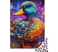 Rompecabezas de 1000 piezas de Pato Para adultos, rompecabezas de Madera, Regalo de Halloween, rompecabezas Para adultos, juego educativo, juguete de desafío, 1000 piezas (75 x 50 cm)