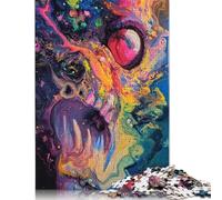 Rompecabezas de 1000 piezas de pinturas al óleo de Colores Para adultos y Adolescentes. Rompecabezas de Madera, Regalo de Nochebuena, 1000 piezas (75 x 50 cm).