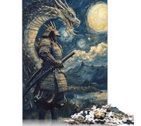 Rompecabezas de 1000 piezas de samuráis y dragones Para adultos, Regalo de Halloween, rompecabezas Para adultos, rompecabezas Para decoración Del hogar, juguetes de 1000 piezas (75 x 50 cm)