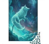 Rompecabezas de 1000 piezas de Spirit Wolf Para adultos, Ideal como Regalo de Halloween Para mayores de 14 años, 1000 piezas (38 x 26 cm)