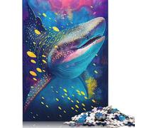 Rompecabezas de 1000 piezas de tiburón ballena pacífico Para adultos. Rompecabezas de Papel Para Adolescentes, Hombres y Mujeres. Regalo de 1000 piezas (75 x 50 cm).