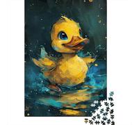Rompecabezas de 1000 piezas de Un Lindo patito Amarillo Para adultos y Adolescentes, rompecabezas de Madera, juego educativo, juguete de desafío, Regalo de cumpleaños, 1000 piezas (38 x 26 cm)
