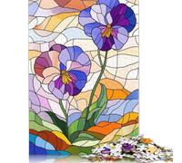 Rompecabezas de 1000 piezas de vidrieras Para adultos, rompecabezas de Papel, juguete educativo Para aliviar el estrés, Regalo de Navidad, 38 x 26 cm (1000 piezas)