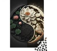 Rompecabezas de 1000 piezas de Yin Yang Para adultos y Adolescentes, juegos educativos Para el hogar, juguetes de bricolaje, Regalos de Navidad, 1000 piezas (38 x 26 cm)