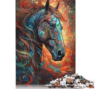 Rompecabezas de 1000 piezas El Hermoso Caballo Para adultos y Adolescentes. Regalo de Halloween Para Adolescentes, Hombres y Mujeres. 1000 piezas (75 x 50 cm).