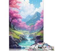 Rompecabezas de 1000 piezas Manantiales en el Lago Para adultos y Adolescentes. Regalo de Nochebuena. 1000 piezas (75 x 50 cm).