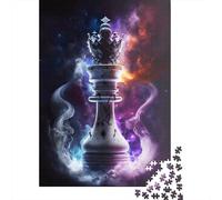 Rompecabezas de 1000 piezas Para adultos, diseño de ajedrez espacial, Para adultos y Adolescentes, Ideal Para decorar el hogar, 1000 piezas (38 x 26 cm)