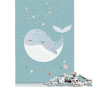 Rompecabezas de 1000 piezas Para adultos, diseño de ballena Con Puntos de Colores, de Madera, Ideal Para decoración Del hogar, Regalos navideños, 1000 piezas (75 x 50 cm)