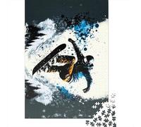 Rompecabezas de 1000 piezas Para adultos, diseño de Snowboard, de Madera, Para adultos, juego educativo, juguete de desafío, 1000 piezas (75 x 50 cm)