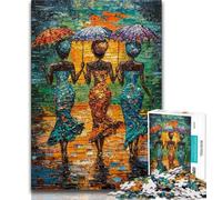 Rompecabezas de 1000 piezas Para adultos Mujer africana Adolescente juguete educativo Para aliviar el estrés Gran Regalo y juguetes 38x26cm
