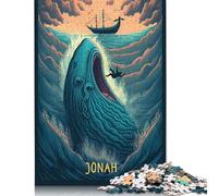 Rompecabezas de 1000 piezas Para adultos, rompecabezas cuadrados creativos Del profeta Jonás, rompecabezas de Papel Para decoración Del hogar, 38 x 26 cm/1000 piezas
