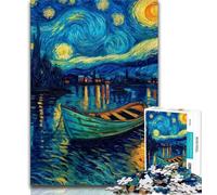 Rompecabezas de 1000 piezas Para adultos y Adolescentes rompecabezas de Barco Con Cielo estrellado Para adultos Alivia el estrés pasa el Tiempo en CASA Lista de deseos Con Papá Noel 38x26cm