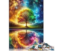 Rompecabezas de 520 piezas de árbol arcoíris cósmico Para adultos, difícil de Resolver, juego educativo, juguete de desafío, 520 piezas (52 x 38 cm)