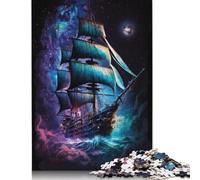 Rompecabezas de Barco Pirata galáctico, juegos creativos, rompecabezas de cartón Premium Para Mujeres y Hombres, Regalo de cumpleaños, 1000 piezas (75 x 50 cm)