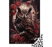 Rompecabezas de búho de 1000 piezas Para adultos, Ideal como Regalo de Halloween, decoración única Para el hogar y Regalos (38 x 26 cm)