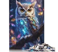 Rompecabezas de búho de 1000 piezas Para adultos, Ideal como Regalo de Halloween, decoración única Para el hogar y Regalos, 1000 piezas (75 x 50 cm)