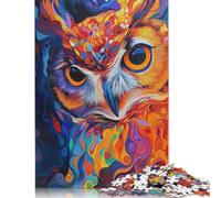 Rompecabezas de búho de 1000 piezas Para adultos y Adolescentes. Rompecabezas Para diversión Familiar y Noches de juegos. 1000 piezas (75 x 50 cm).