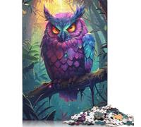 Rompecabezas de búho de fantasía de 1000 piezas Para adultos, Regalo de Halloween, rompecabezas Para adultos, rompecabezas Para decoración Del hogar, juguetes de 1000 piezas (75 x 50 cm)