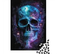 Rompecabezas de Calavera galáctica Para aliviar el estrés, 100% cartón reciclado, Para adultos y niños, Regalo único, 300 piezas (40 x 28 cm)