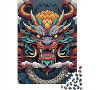 Rompecabezas de dragón Volador de fantasía, juego desafiante Para toda la Familia, 100% cartón reciclado, Ideal Para adultos y niños, Regalo de cumpleaños, 300 piezas (40 x 28 cm)