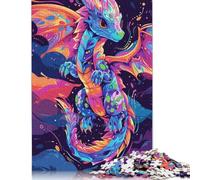 Rompecabezas de dragones bebés coloridos Para adultos, 1000 piezas, juego educativo Para Adolescentes, juguete de desafío, Regalo de Navidad, 1000 piezas (75 x 50 cm)