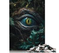 Rompecabezas de Dragones Del Bosque Ojo Esmeralda Para adultos y Adolescentes, 1000 piezas, rompecabezas sostenibles, Regalos de Navidad, 1000 piezas (75 x 50 cm)