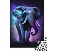 Rompecabezas de Elefante galáctico, decoración única Para el hogar, 100% cartón reciclado, Ideal Para niños o niñas, Regalo de Halloween, 300 piezas (40 x 28 cm)