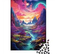 Rompecabezas de fantasía Con paisaje Celestial, Colores, 100% cartón reciclado, Ideal Para Mujeres y Hombres, Regalo de Halloween, 300 piezas (40 x 28 cm)