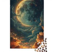 Rompecabezas de fantasía de Luna y nubes Para adultos, 1000 piezas, juego Familiar Para adultos y Adolescentes (38 x 26 cm)