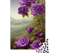 Rompecabezas de Flores de Arte de 1000 piezas Para adultos y Adolescentes a partir de 12 años. Regalos de Nochebuena. 1000 piezas (38 x 26 cm).