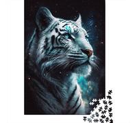 Rompecabezas de galaxia de Tigre Blanco, juegos educativos, actividades familiares, rompecabezas de cartón Premium Para Mujeres y Hombres, Regalo de Halloween, 300 piezas (40 x 28 cm)