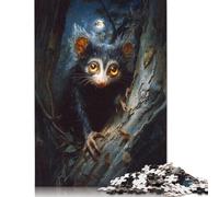 Rompecabezas de lémur Aye-Aye en el Bosque nocturno Para adultos, 1000 piezas, Para Adolescentes a partir de 12 años, Regalo de Nochebuena, 1000 piezas (75 x 50 cm)