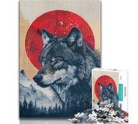 Rompecabezas de Lobo Para adultos 1000 piezas juego educativo Regalo Para toda la Familia 38x26cm