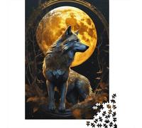 Rompecabezas de Lobos de Arte Animal Para adultos, 1000 piezas, Para adultos y Adolescentes a partir de 12 años, Regalo de Nochebuena, 1000 piezas (38 x 26 cm)