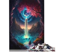Rompecabezas de Madera Con diseño de Castillo de fantasía Para adultos, Ideal como Regalo Para Adolescentes, decoración Del hogar, 1000 piezas (75 x 50 cm)