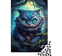 Rompecabezas de Madera de 1000 piezas Con diseño de gato galáctico Para adultos y Adolescentes a partir de 12 años. Regalos de Navidad. 1000 piezas (38 x 26 cm).