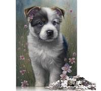 Rompecabezas de Madera de 1000 piezas Con diseño de Perro Para adultos, Ideal como Regalo de Navidad, juego educativo, 1000 piezas (75 x 50 cm)