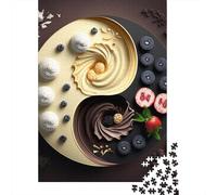 Rompecabezas de Madera de 1000 piezas Con diseño de Yin Yang Para adultos, Adolescentes, Hombres y Mujeres, Regalo de 1000 piezas (38 x 26 cm)