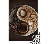 Rompecabezas de Madera de 1000 piezas Con diseño de Yin Yang Para adultos, Ideal como Regalo de Navidad, juego educativo, 1000 piezas (38 x 26 cm)