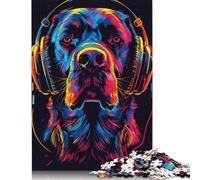 Rompecabezas de Madera de 1000 piezas de Labrador Retriever Para adultos, Ideal como Regalo Para Adolescentes, Hombres y Mujeres (75 x 50 cm).
