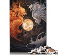 Rompecabezas de Madera de 1000 piezas Para adultos, Con diseño de Yin Yang, Ideal Para decorar el hogar, 1000 piezas (75 x 50 cm)