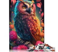 Rompecabezas de Madera de búho de 1000 piezas Para adultos, juego educativo, desafío, 1000 piezas (75 x 50 cm)