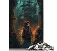 Rompecabezas de Madera de piratas de Abrigo Rojo de 1500 piezas Para adultos, Ideal Para Adolescentes, Ideal como Regalo Para decoración Del hogar, 1500 piezas (85 x 57 cm)